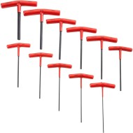 Juego de llaves allen en "T" 3/32 A 3/8 10 piezas