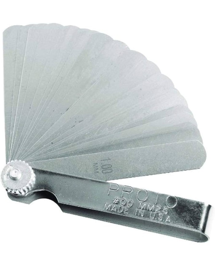 Calibrador de láminas 4" 25H Métricas