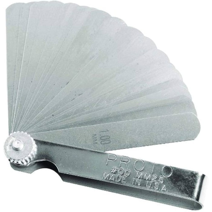Calibrador de láminas 4" 25H Métricas