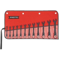 Juego de llaves mixtas ratchet de 8 a 19mm 12 piezas SPL BK cabeza Flex Proto