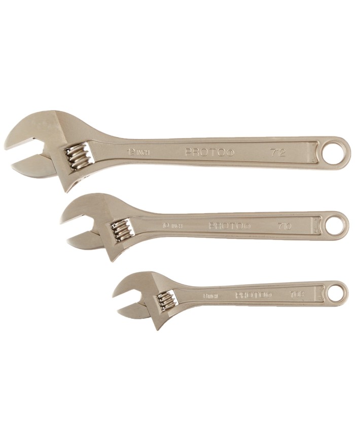 Juego llave francesa 8-12" 3 piezas