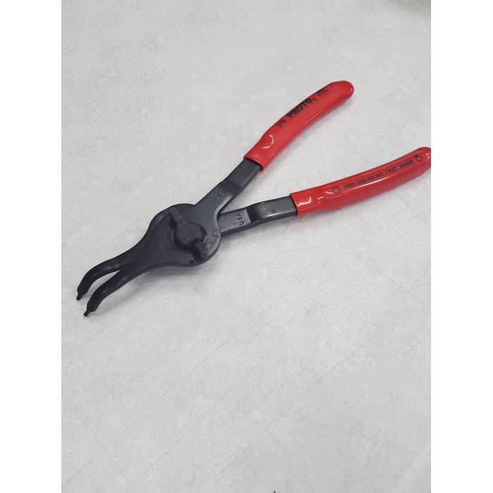 Alicate para anillo de retención interior y exterior 8"5/8 curvo 90º Proto
