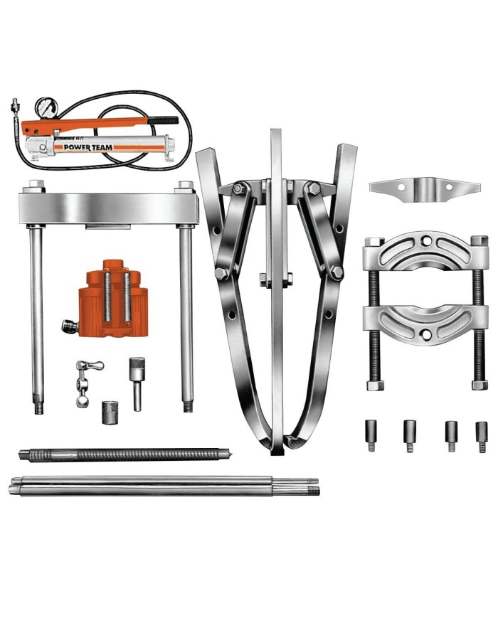 Juego de extractor hidráulico 2/3 patas 50 toneladas con caja Power Team