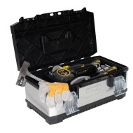 Caja metálica plastica tipo baul con bandeja 20" FatMax. Stanley