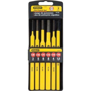 Juego de botadores cilindrico 6 piezas Stanley