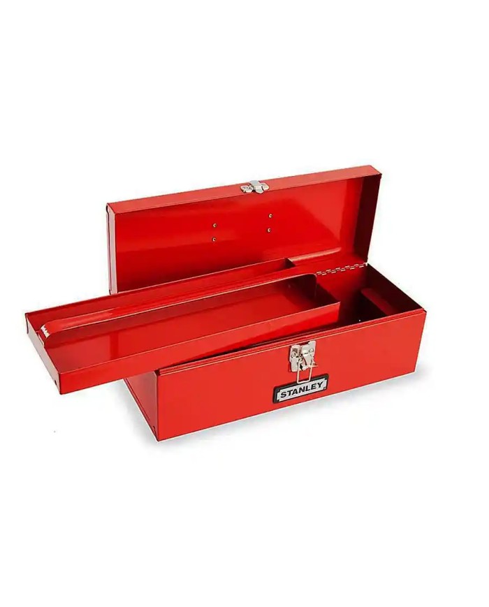 Caja metálica tipo baul con band 19"x7" Stanley