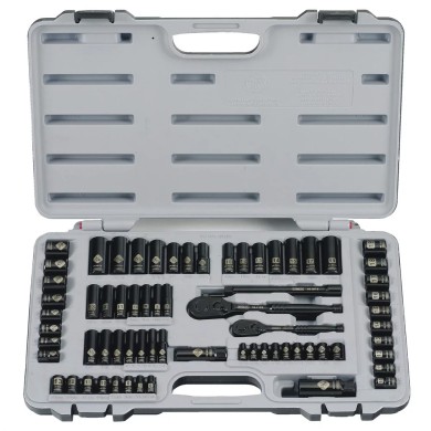 Juego de dados y accesorios 1/4-3/8 de metric/inch 69 piezas Stanley