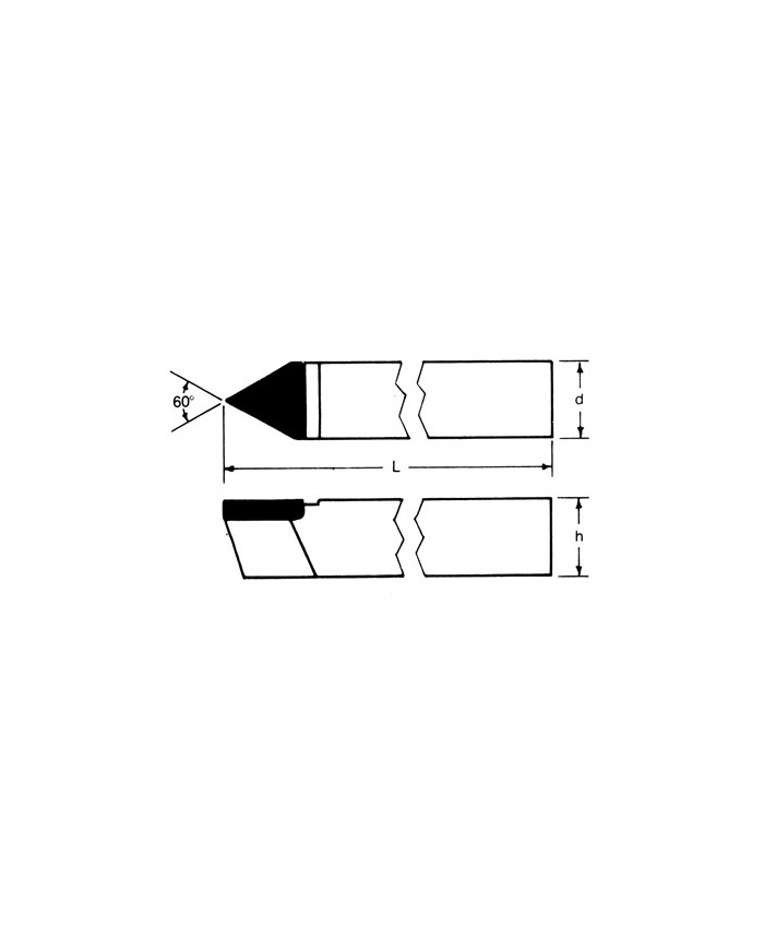 Cuchilla de Torneado con recto P/MD C5/P30 E-8 1/2