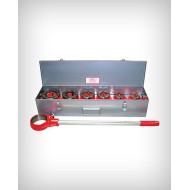 Juego enhebrador manual con trinquete 1/2" a 2" 8Pc. sin caja