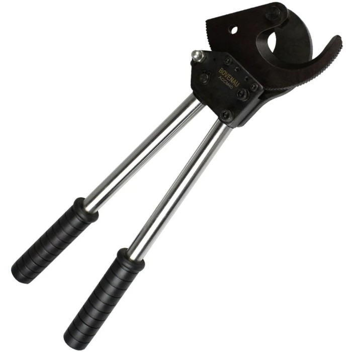 Cortador de cable tipo ratcher 750MCM CU-AL Bovenau