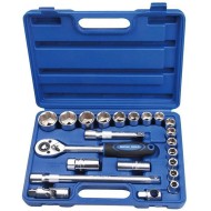 Juego de dados y accesorios 1/2  de 10 A 32MM 22Piezas 6Pt Riosul