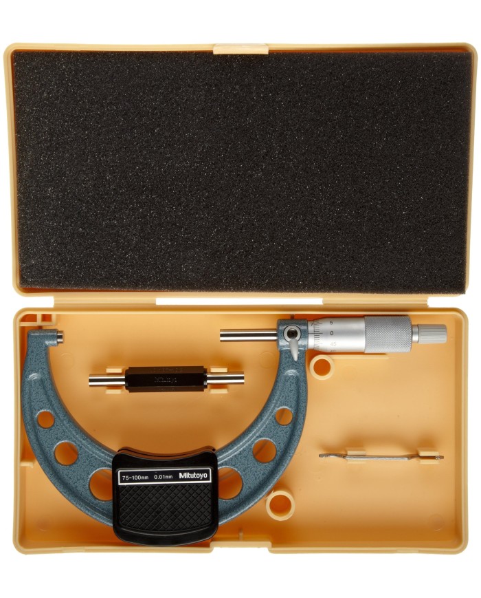 Micrómetro Exterior 75-100 X 0.01mm Mitutoyo
