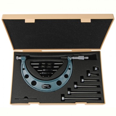 Juego de Micrómetros Exteriores 0 a 150mm x 0.01mm Mitutoyo