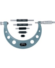 Juego de Micrómetros Exteriores 0 a 100MM x 0.01mm Mitutoyo