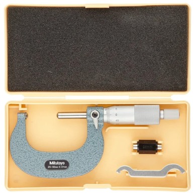 Micrómetro Exterior Tipo E-E 25-50 X 0.01mm Mitutoyo