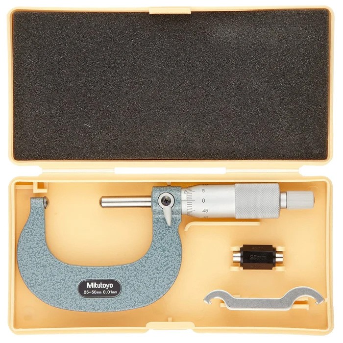 Micrómetro Exterior Tipo E-E 25-50 X 0.01mm Mitutoyo