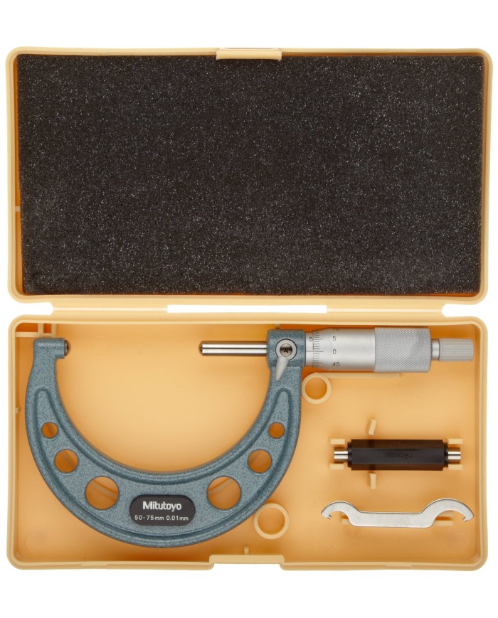Micrómetro Exterior tipo E-E 50-75 X 0.01mm Mitutoyo