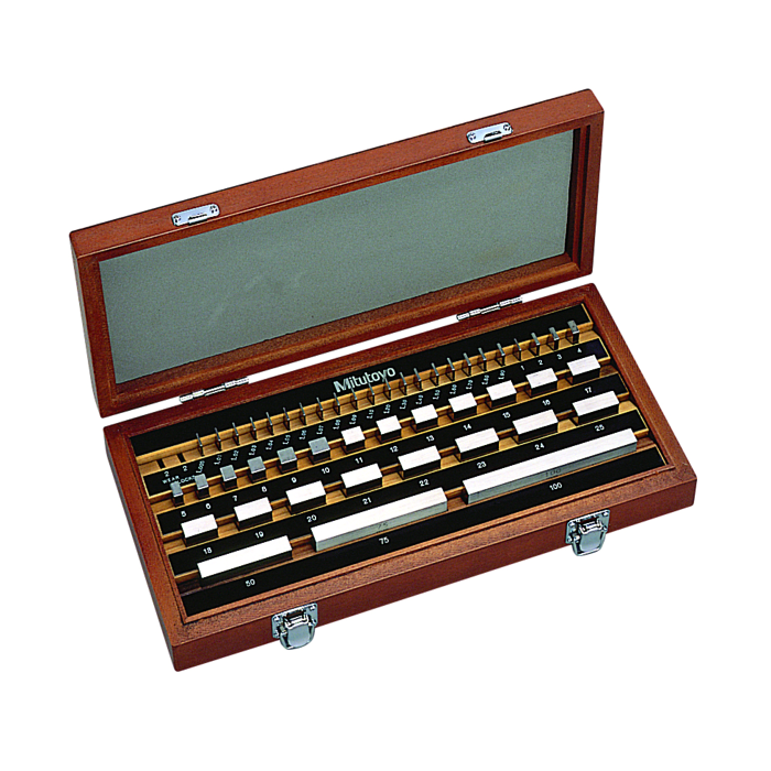 JGO. BLOQUE PATRON ACERO GR.1 DE 1-100MM 47pc MITUTOYO