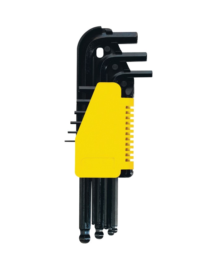 Juego de llaves allen largos tipo bola 1.5 a 10mm 9 piezas Stanley