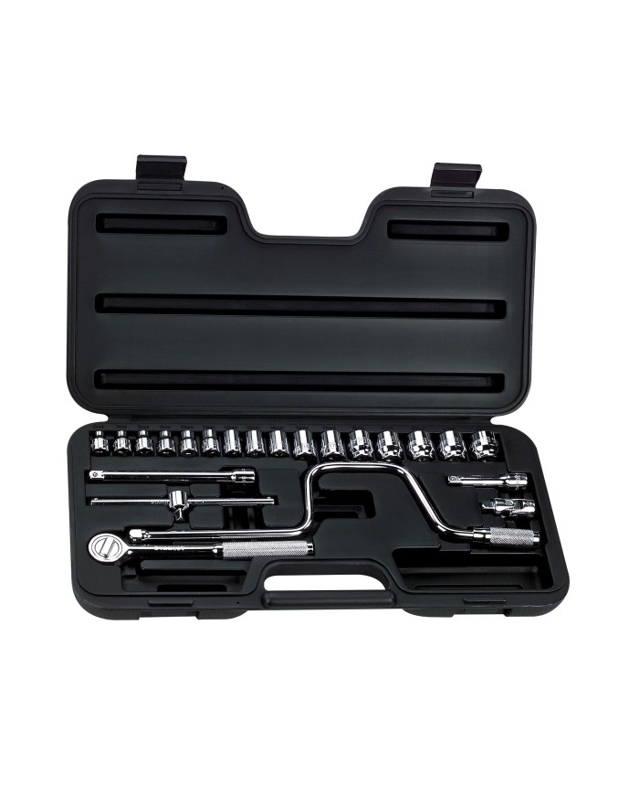 Juego de dados y accesorios 3/8 de 6 a 22mm 23 piezas 6pt  Stanley