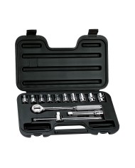 Juego de dados y accesorios 1/4 de 4 a 13mm 18 piezas Stanley