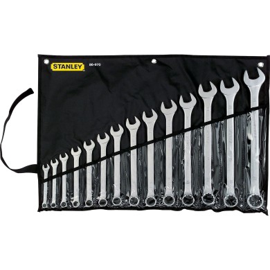 Juego de llave de  3/8 a 1"1/4 - 14 piezas Stanley