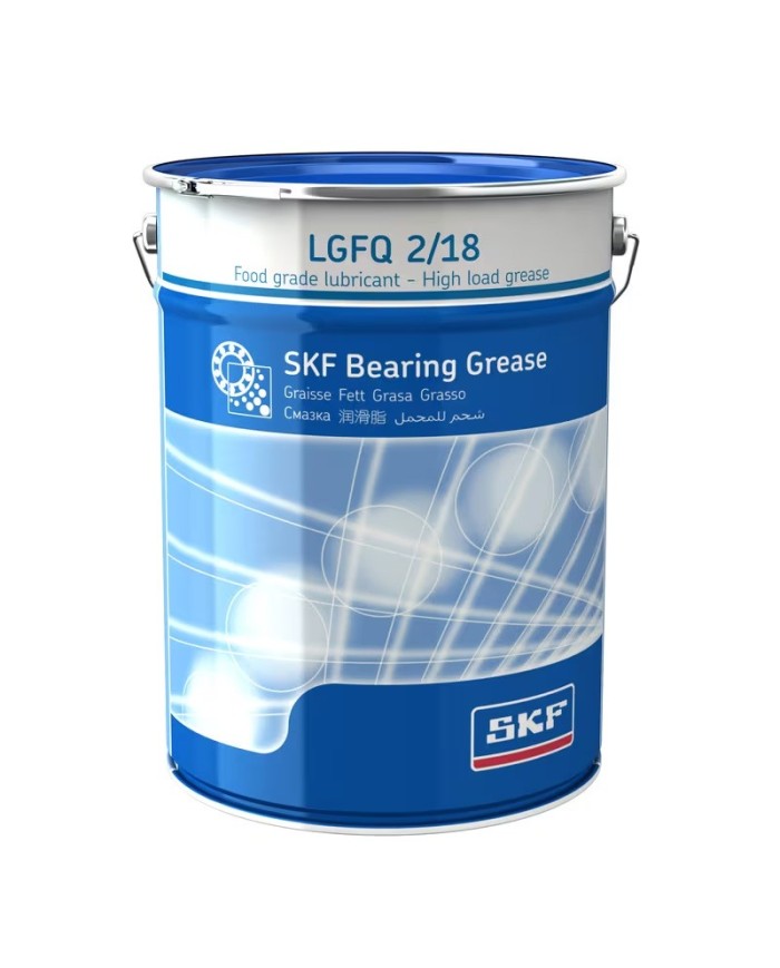 Grasa SKF LGFQ grado alimenticio resistente al agua, caneca 18kg