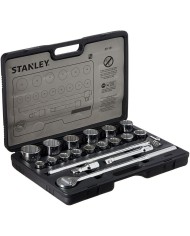 Juego de dados y accesorios 1/2 de 8 a 32mm 30 piezas 6pt Stanley