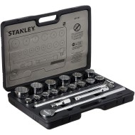 Juego de dados y accesorios 3/4 de 22 a 50mm 12pt 19 piezas Stanley