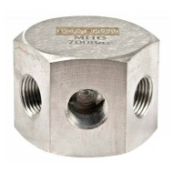 Manifold Block de 6 vías de 3/8NPt 700 Bar Bovenau