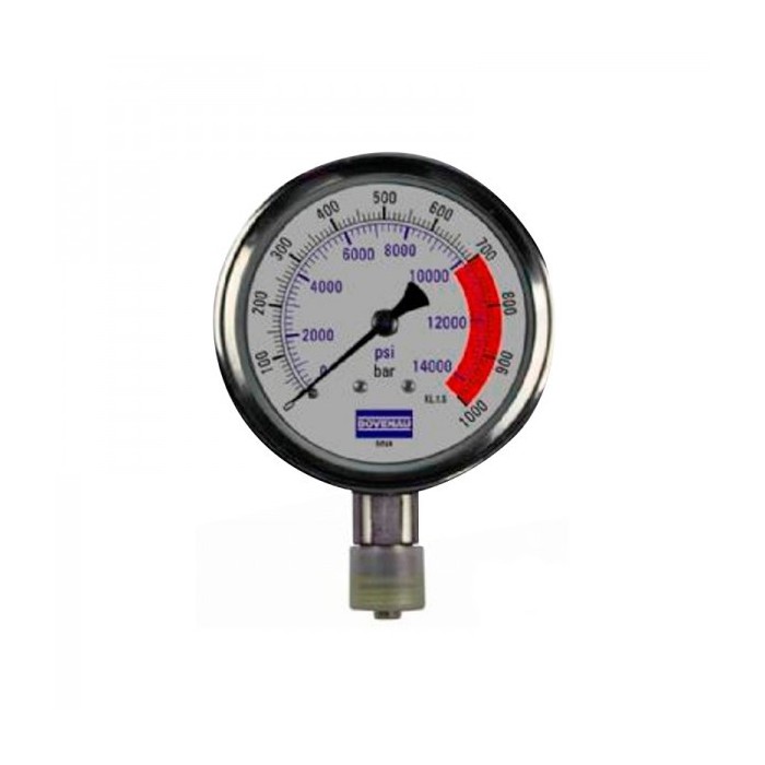 Manómetro 4" 0-10,000 PSI 1/2 INF