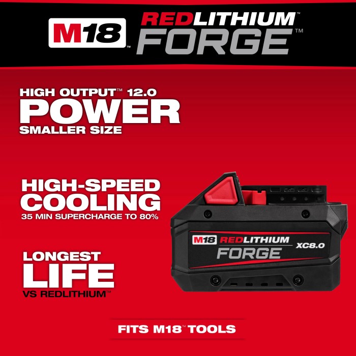 Batería M18™ REDLITHIUM™ FORGE™ XC8.0 Milwaukee