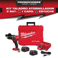PROMO MILWAUKEE: Kit Taladro Atornillador Inalámbrico M18™ 1/2" (2903-22) + 2 baterías de 5.0 A.H