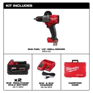 PROMO MILWAUKEE: Kit Taladro Atornillador Inalámbrico M18™ 1/2" (2903-22) + 2 baterías de 5.0 A.H