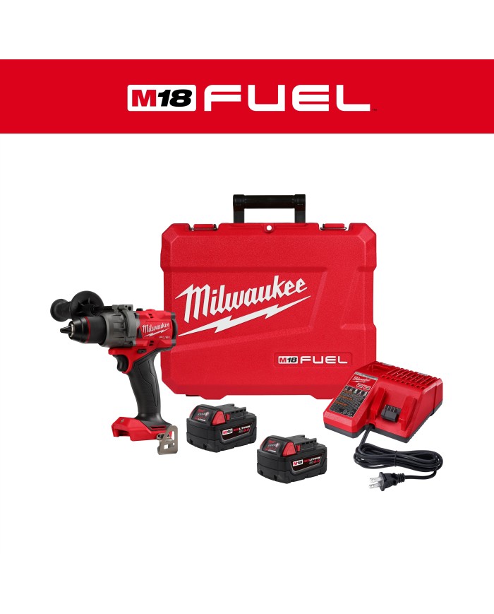 PROMO MILWAUKEE: Kit Taladro Atornillador Inalámbrico M18™ 1/2" (2903-22) + 2 baterías de 5.0 A.H