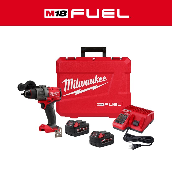 PROMO MILWAUKEE: Kit Taladro Atornillador Inalámbrico M18™ 1/2" (2903-22) + 2 baterías de 5.0 A.H