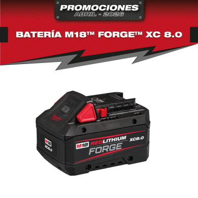 PROMO MILWAUKEE: Batería M18™ REDLITHIUM™ FORGE™ XC8.0 Milwaukee (48-11-1881)