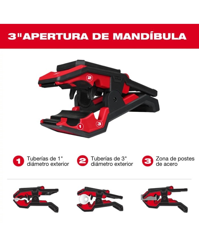 PROMO ABRIL: Linterna Milwaukee magnética tipo pinza M18™ ROVER™ (2358-20) 1500 lumens GRATIS: Batería M18™ FORGE™ XC 8.0 AMP
