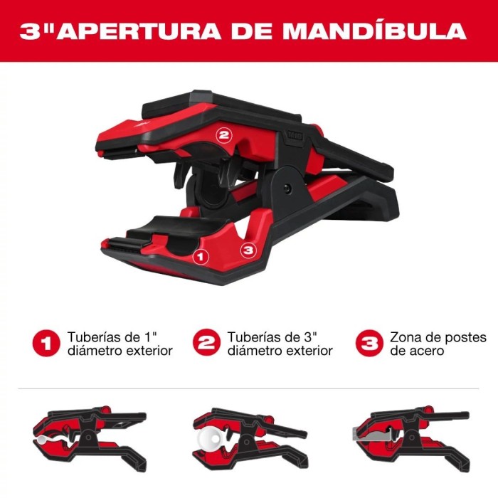 PROMO ABRIL: Linterna Milwaukee magnética tipo pinza M18™ ROVER™ (2358-20) 1500 lumens GRATIS: Batería M18™ FORGE™ XC 8.0 AMP