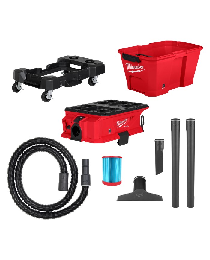 PROMO MILWAUKEE: Aspiradora Milwaukee PACKOUT™ 6 GL 0915-20, GRATIS Batería Milwaukee XC 8.0 M18™ FORGE™ 48-11-1881