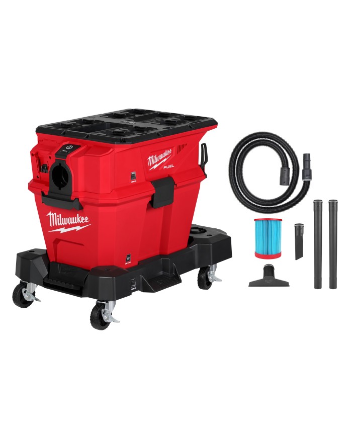 PROMO MILWAUKEE: Aspiradora Milwaukee PACKOUT™ 6 GL 0915-20, GRATIS Batería Milwaukee XC 8.0 M18™ FORGE™ 48-11-1881