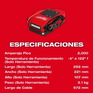 PROMO MILWAUKEE: Arrancador Milwaukee 1000 A M18™ (3841-20) GRATIS batería M18™ FORGE™ XC 8.0 AMP (48-11-1881)