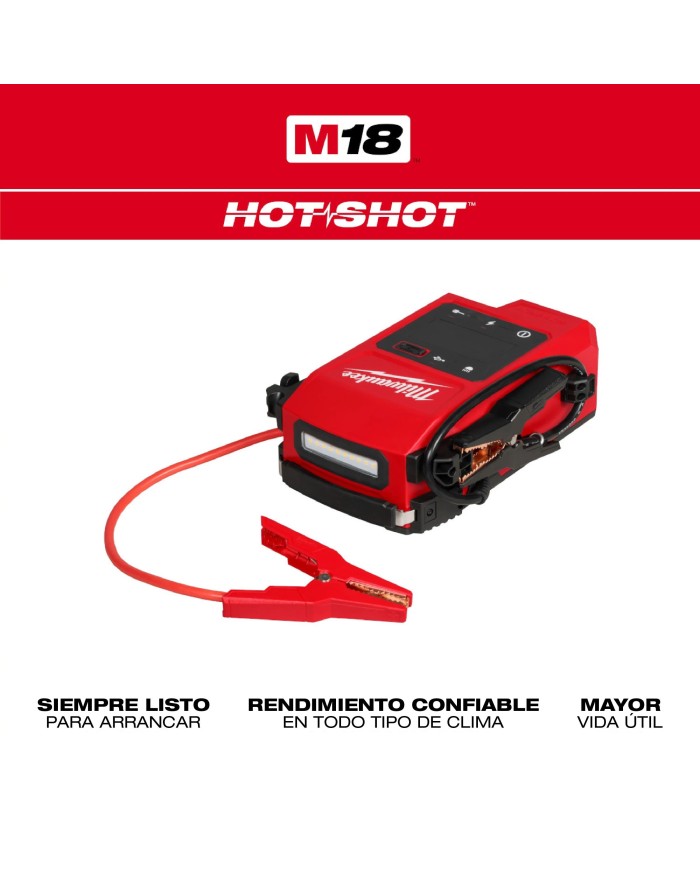 PROMO MILWAUKEE: Arrancador Milwaukee 1000 A M18™ (3841-20) GRATIS batería M18™ FORGE™ XC 8.0 AMP (48-11-1881)