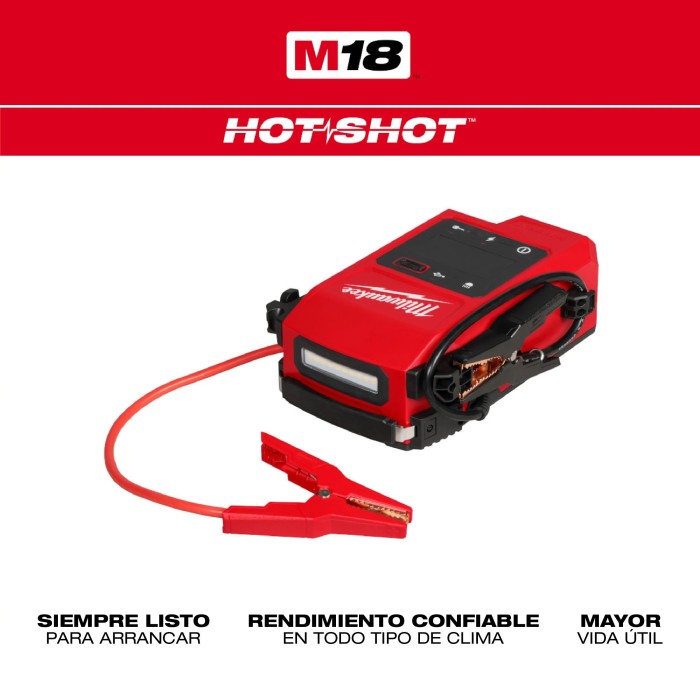 PROMO MILWAUKEE: Arrancador Milwaukee 1000 A M18™ (3841-20) GRATIS batería M18™ FORGE™ XC 8.0 AMP (48-11-1881)