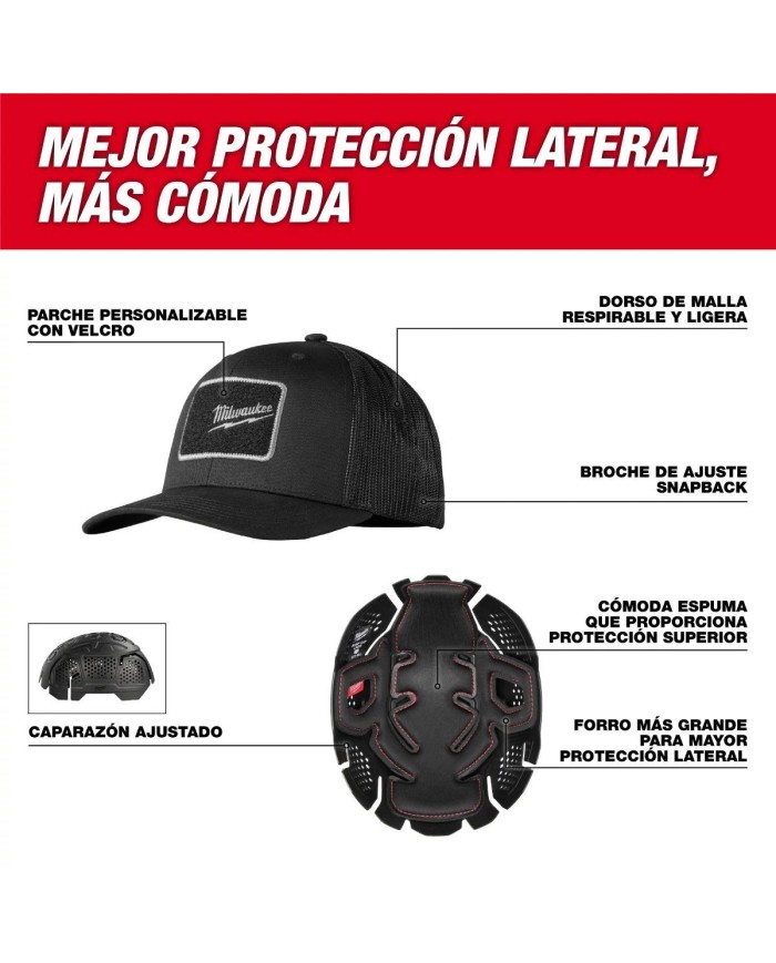 PROMO MILWAUKEE: Gorra antigolpes de Milwaukee 48-73-1063