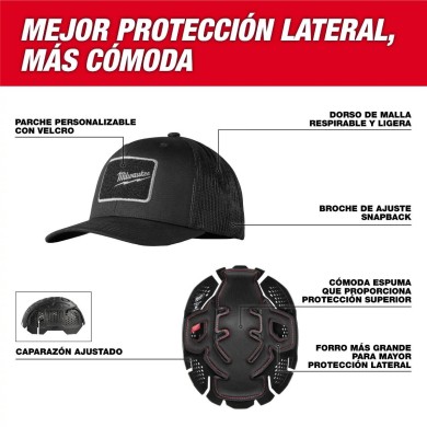 PROMO MILWAUKEE: Gorra antigolpes de Milwaukee 48-73-1063