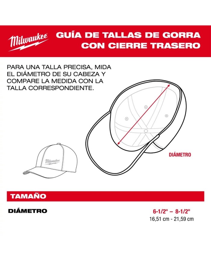 PROMO MILWAUKEE: Gorra antigolpes de Milwaukee 48-73-1063