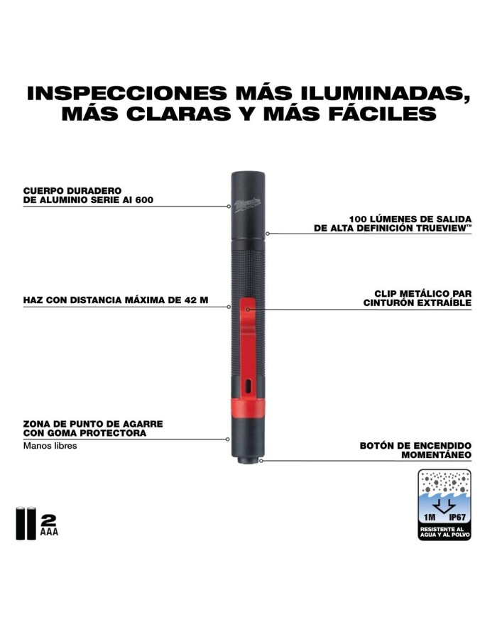 PROMO MILWAUKEE: Linterna tipo pluma Milwaukee 2105