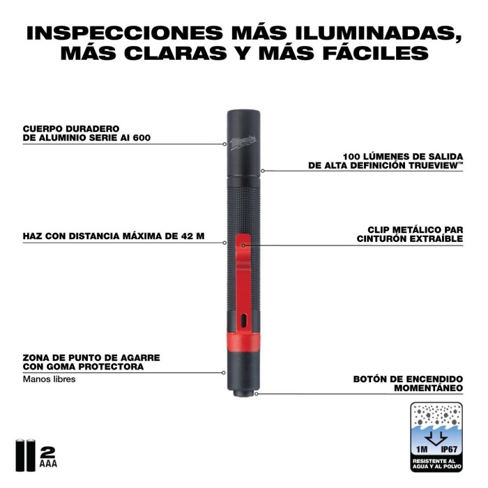 PROMO MILWAUKEE: Linterna tipo pluma Milwaukee 2105