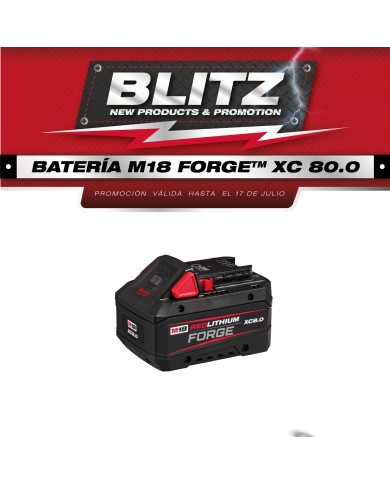 PROMO MILWAUKEE: Batería M18™ REDLITHIUM™ FORGE™ XC8.0 Milwaukee (48-11-1881)